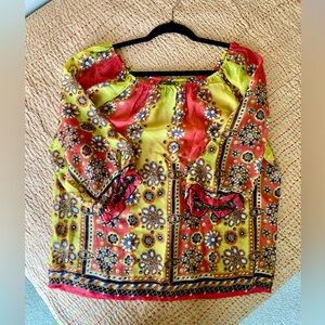 Fei Anthropology Silk Top Size M